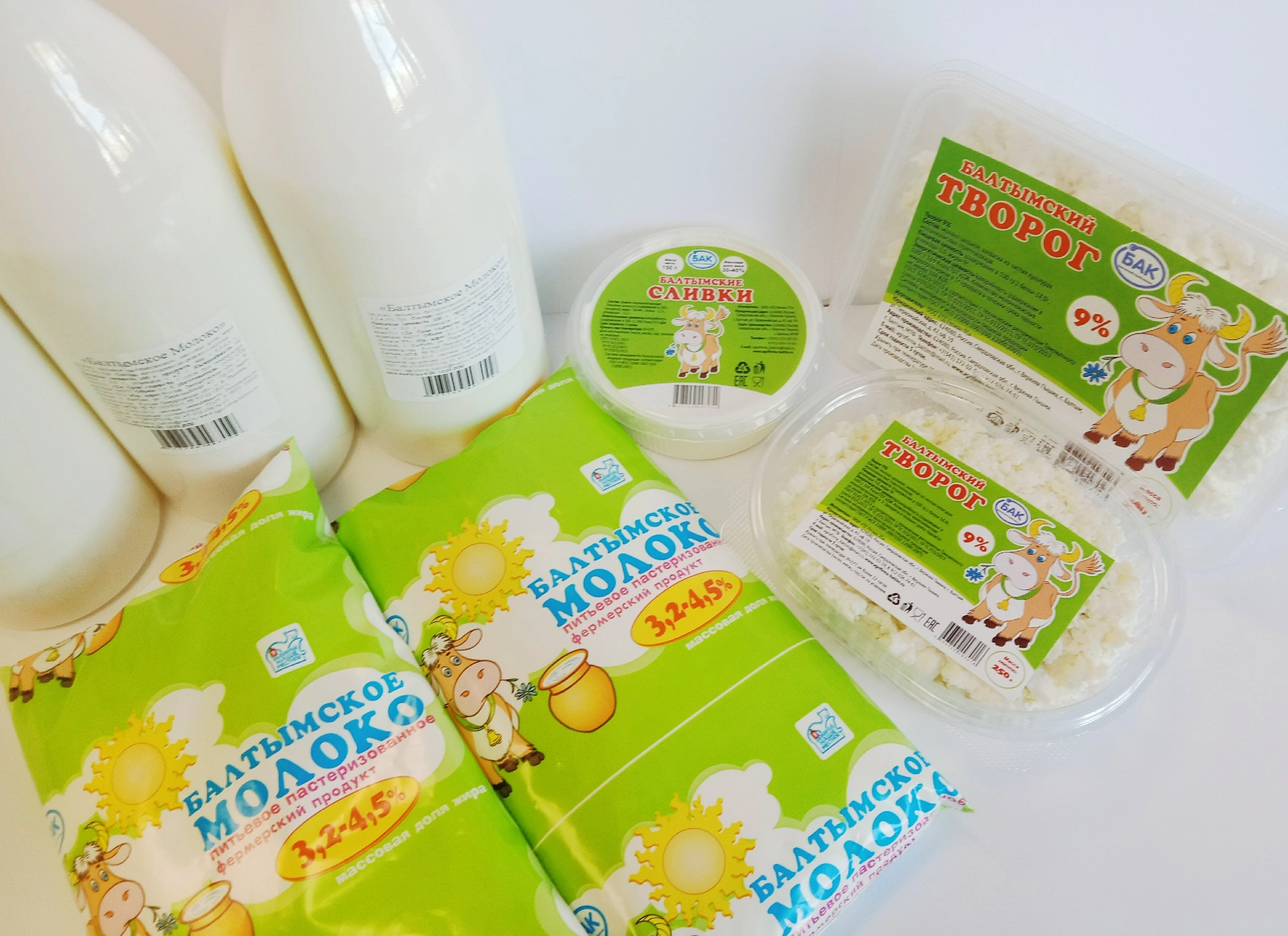 Этикеточная продукция для молочной линейки