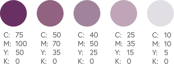CMYK Purples