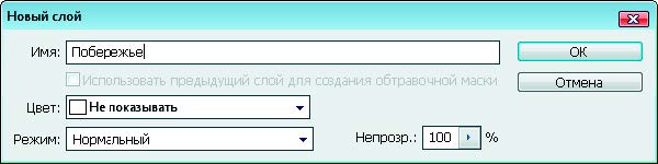 Рис. 1.109. Диалоговое окно Новый слой