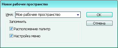 Рис. 3.21. Диалоговое окно Новое рабочее пространство