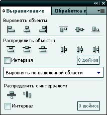 Рис. 3.84. Палитра Выравнивание
