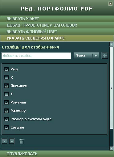 Рис. 5.31. Категория Указать сведения о файле