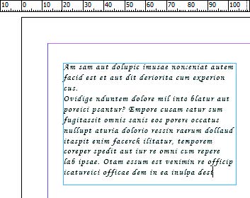 Рис. 6.118. Фрейм заново заполнен шаблонным текстом