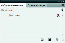 Рис. 6.149. Палитра Стили символов