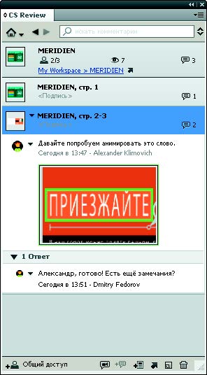 Рис. 6.2. Палитра CS Review