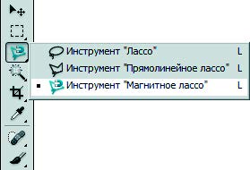 Рис. 6.74. Инструмент группы «Лассо»